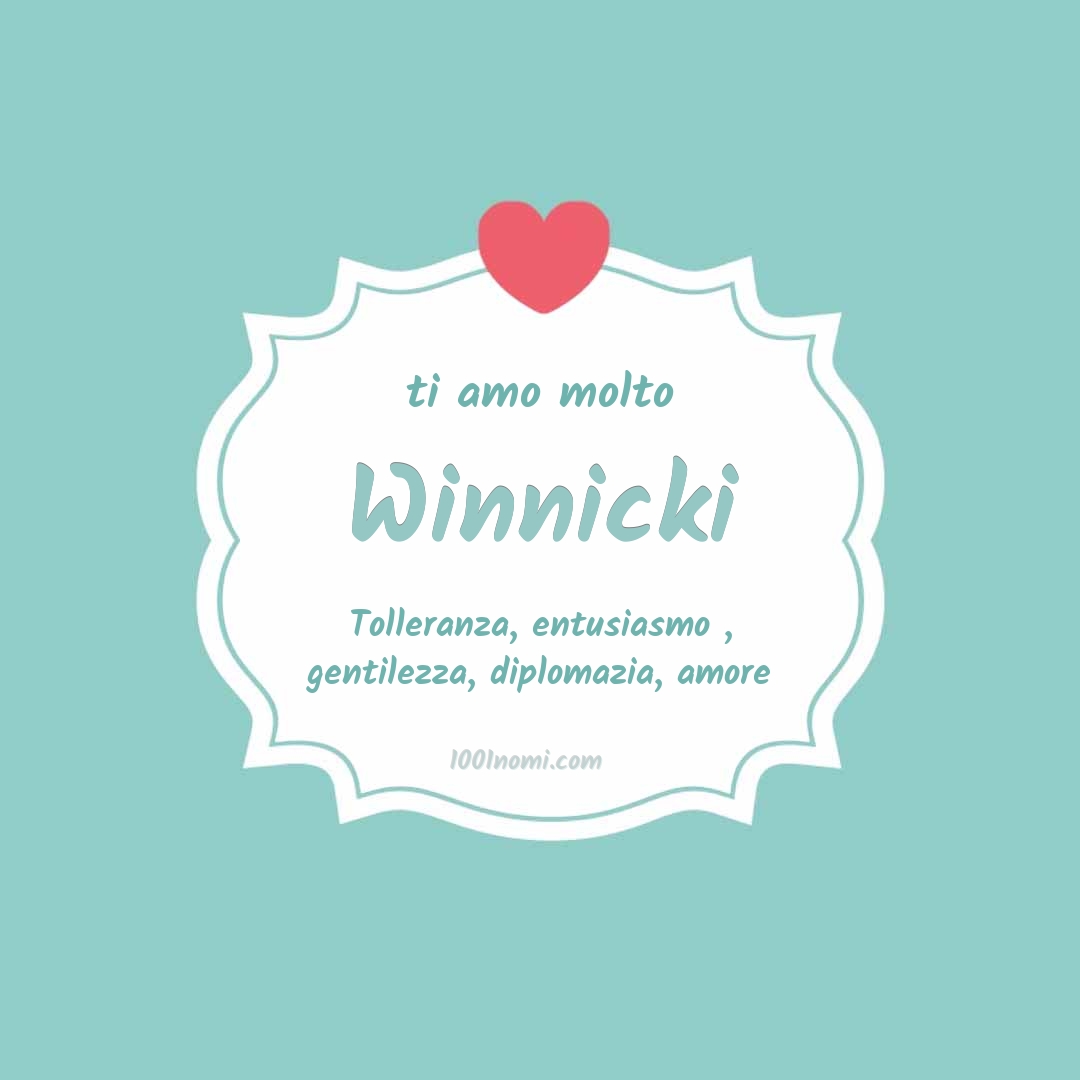 ti amo molto Winnicki Ti amo molto Winnicki