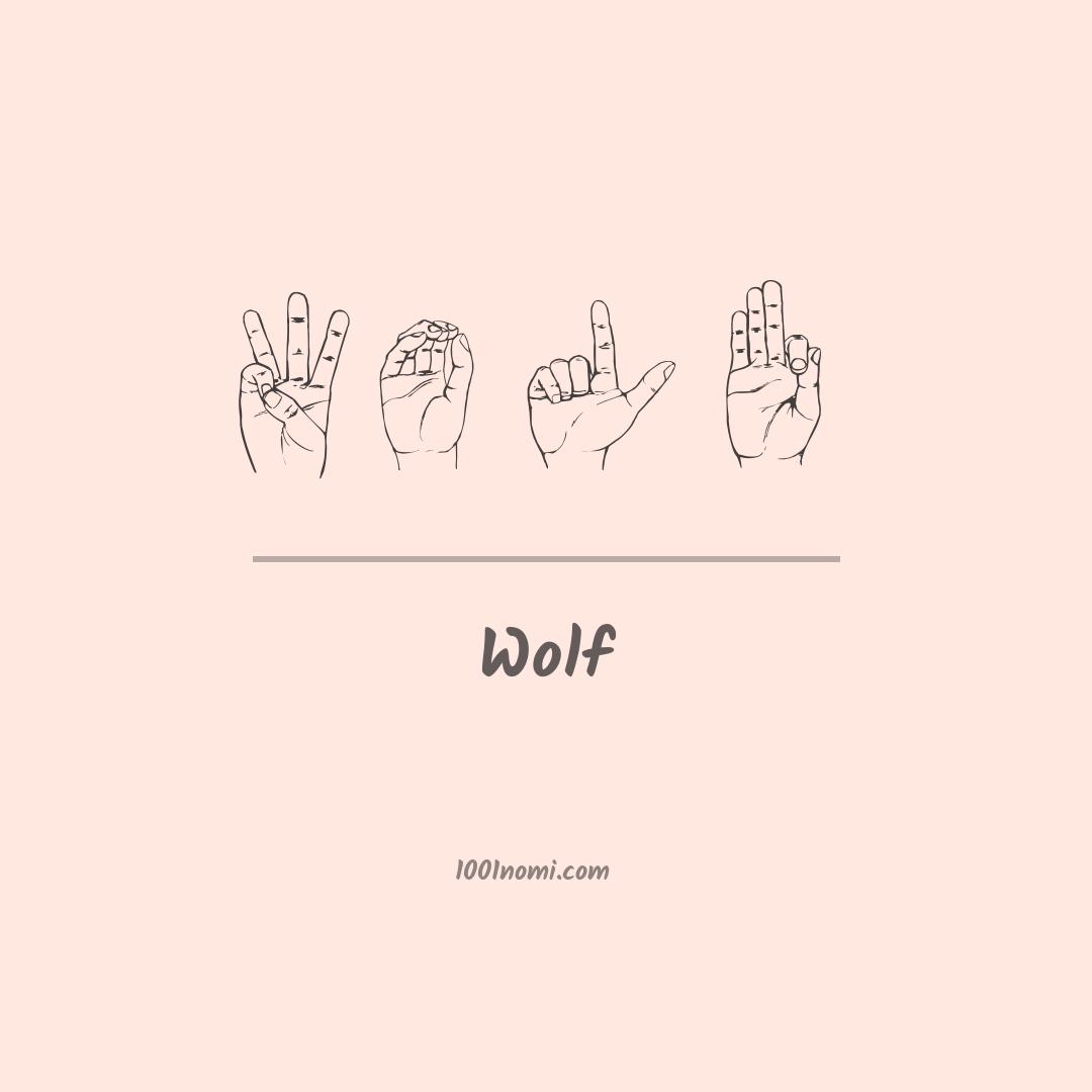Wolf nella lingua dei segni
