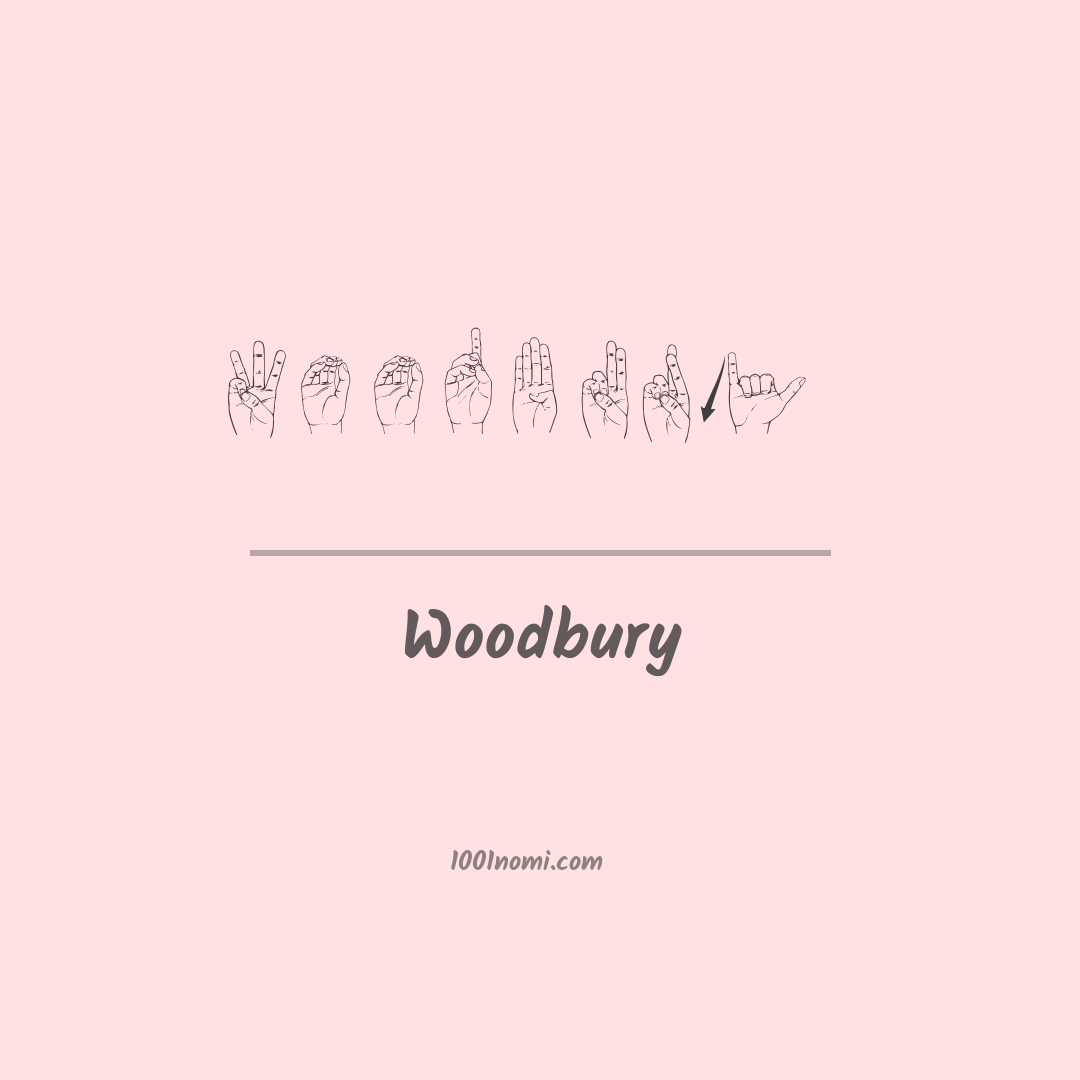 Woodbury nella lingua dei segni