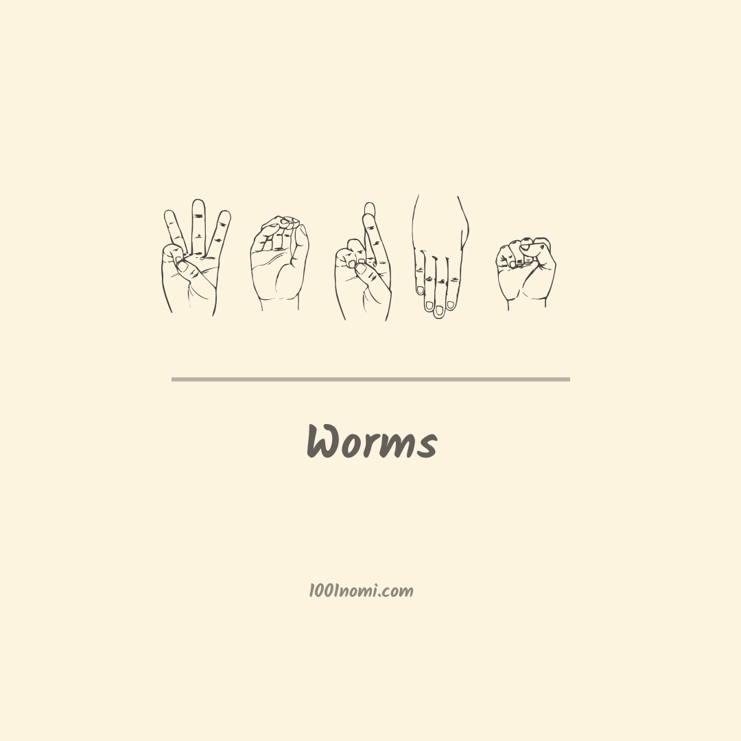 Worms nella lingua dei segni