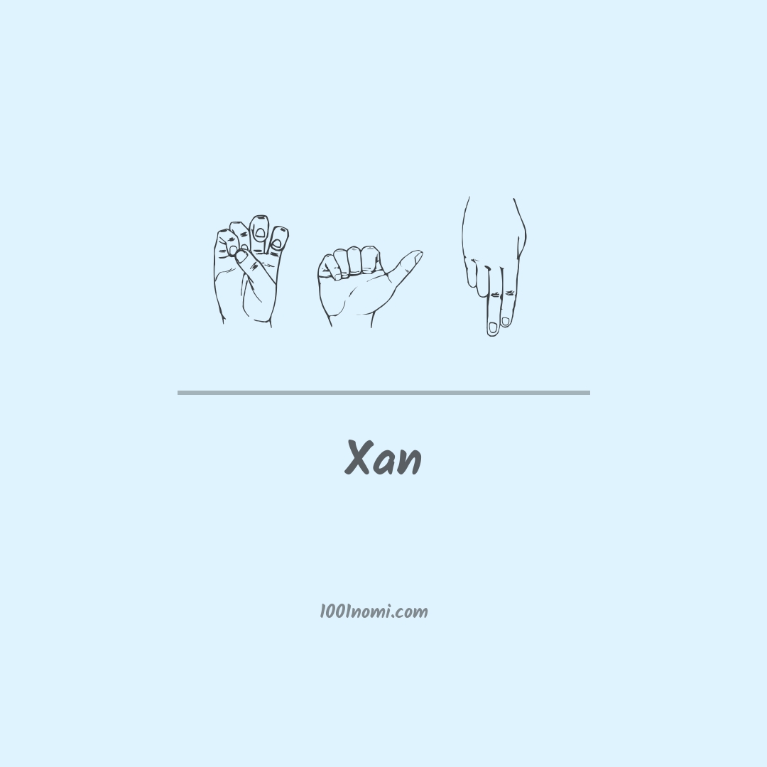 Xan nella lingua dei segni
