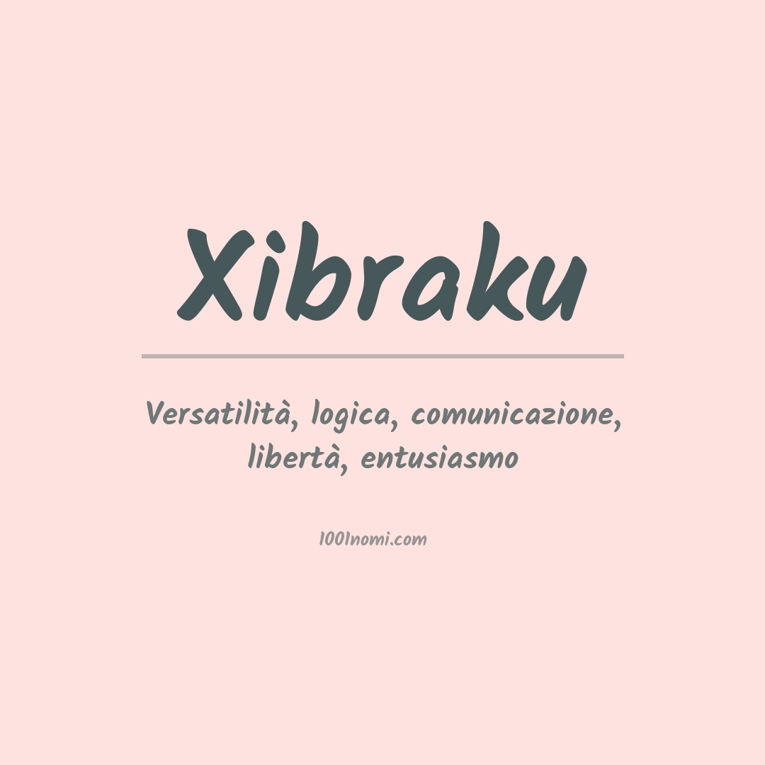 Significato del nome Xibraku