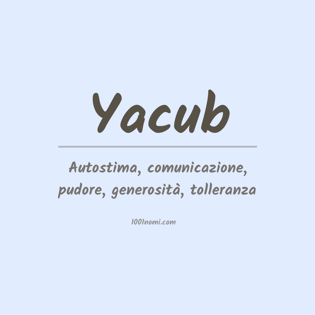 Significato del nome Yacub