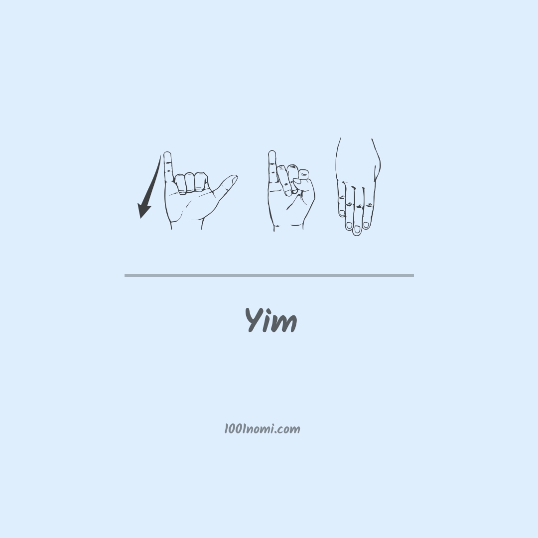 Yim nella lingua dei segni