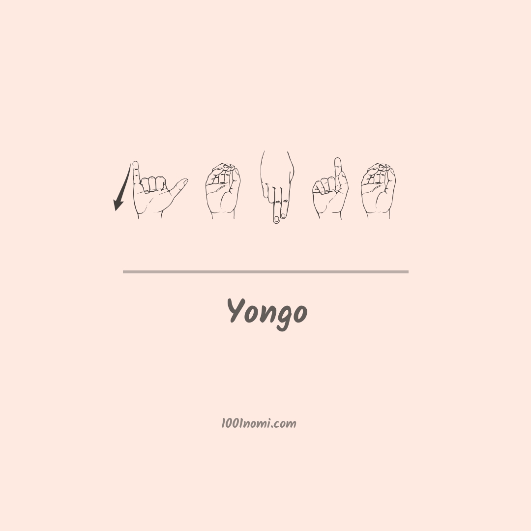 Yongo nella lingua dei segni