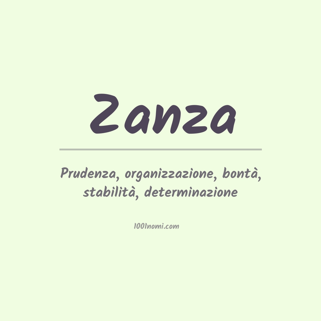 Significato del nome Zanza Significato del nome Zanza