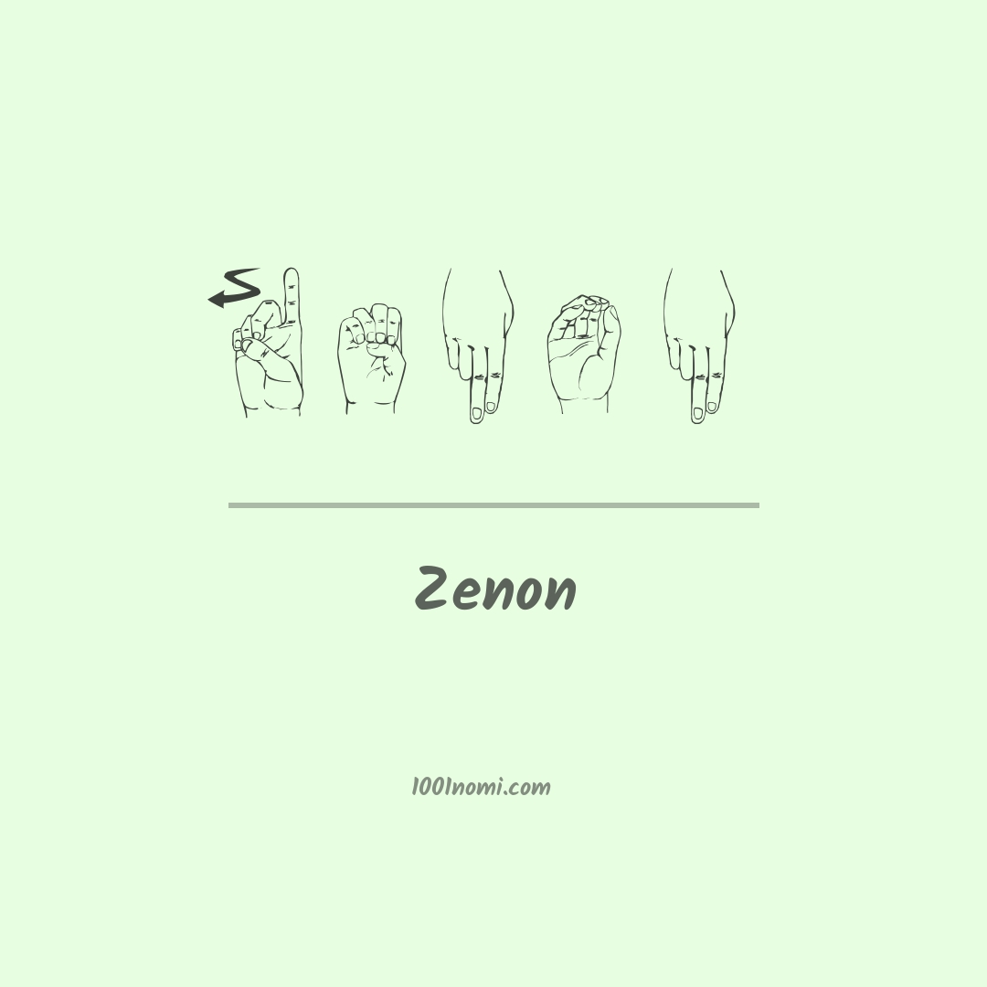 Zenon nella lingua dei segni