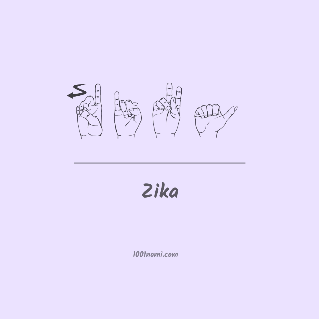 Zika nella lingua dei segni