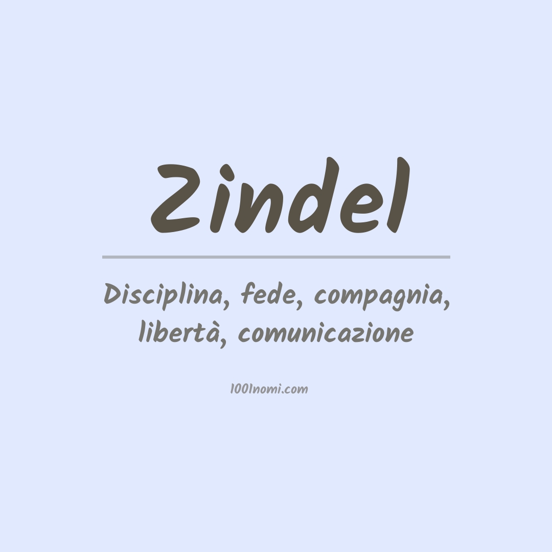 Significato del nome Zindel