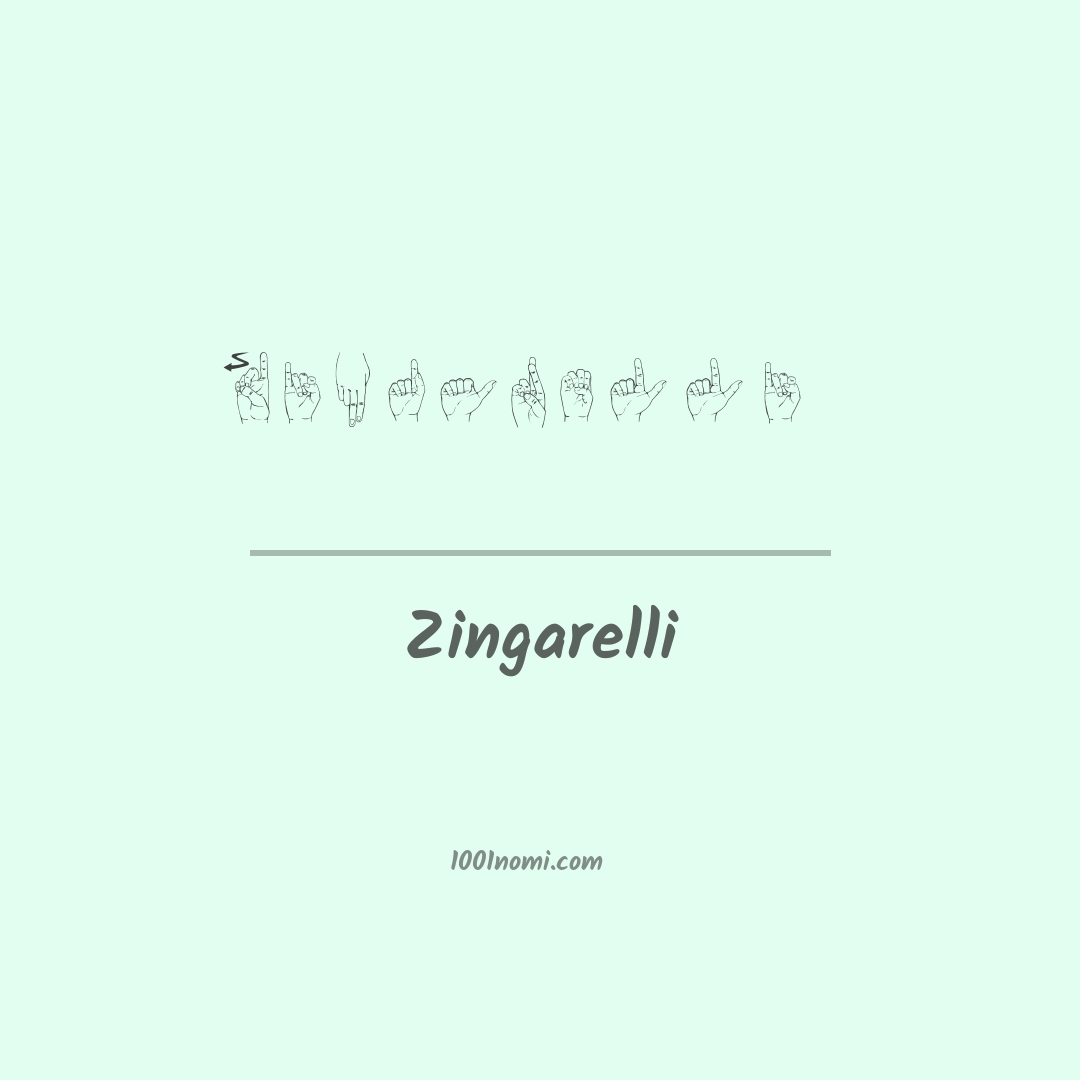 Zingarelli nella lingua dei segni