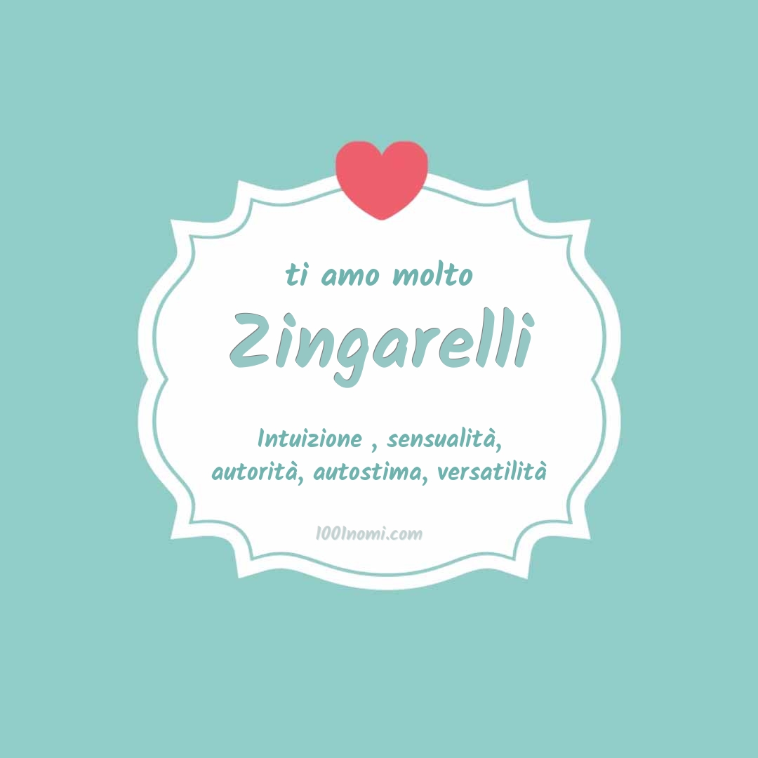 Ti amo molto Zingarelli